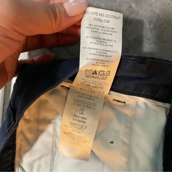 Patagonia Women's Blue high rise trouser pants | Sz 4 Waist 30" - Picture 8 of 13